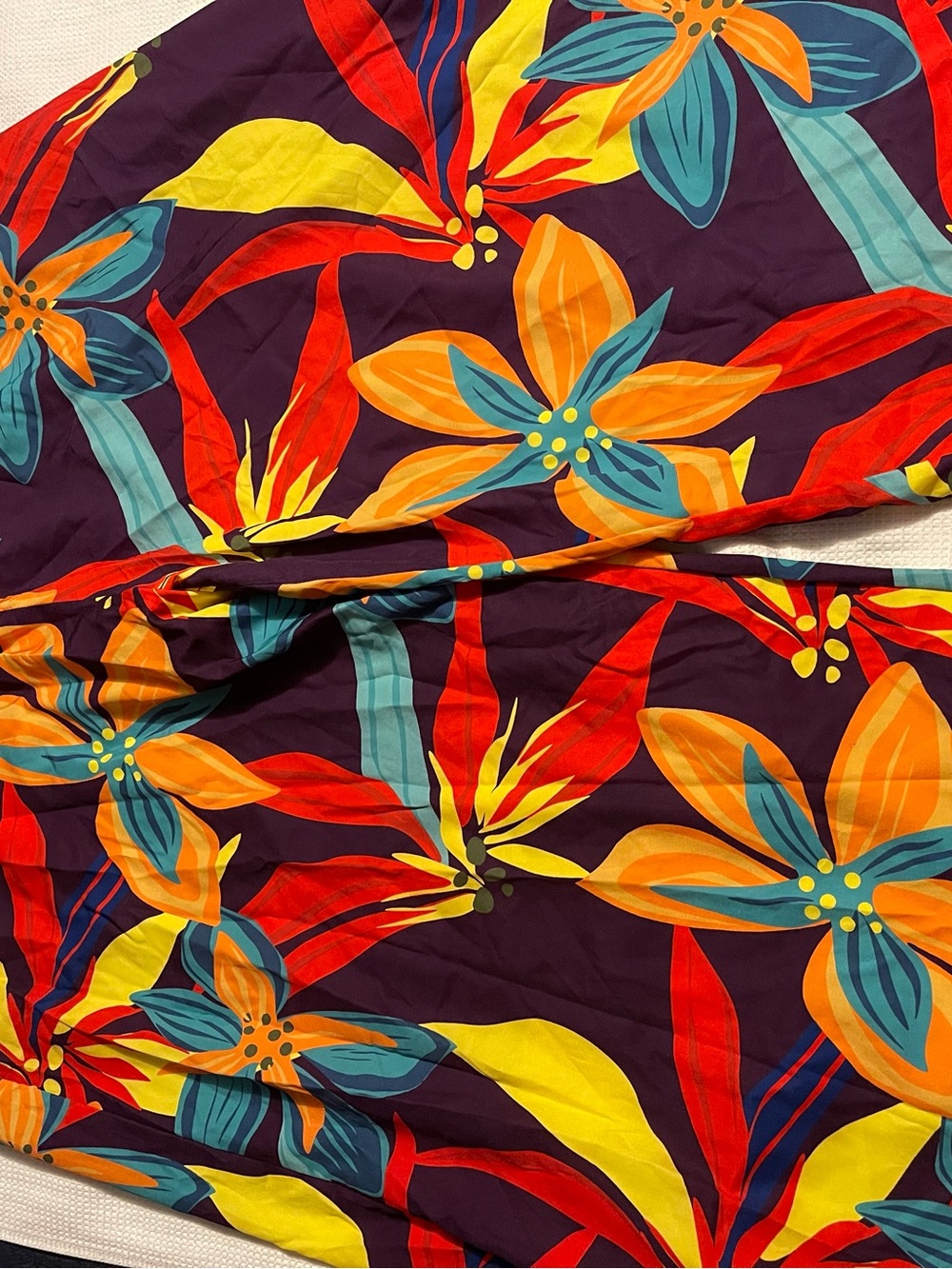 SHEIN Purple and Peach Floral Dress